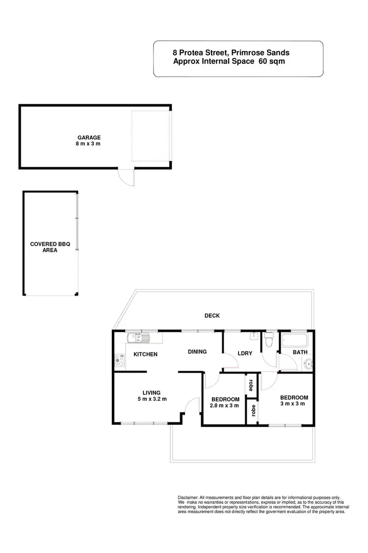 Floorplan of Homely house listing, 8 Protea Street, Primrose Sands TAS 7173