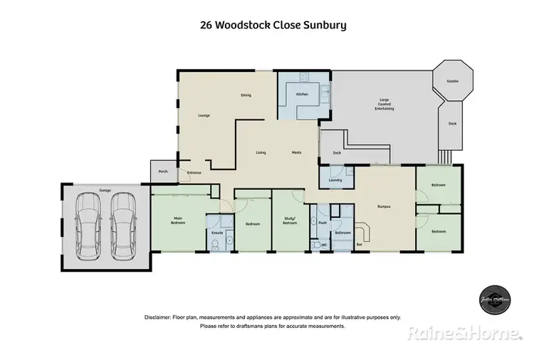 Floorplan of Homely house listing, 26 Woodstock close, Sunbury VIC 3429