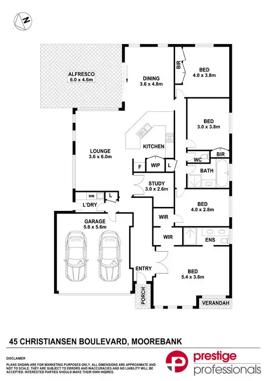 Floorplan of Homely house listing, 45 Christiansen Boulevard, Moorebank NSW 2170