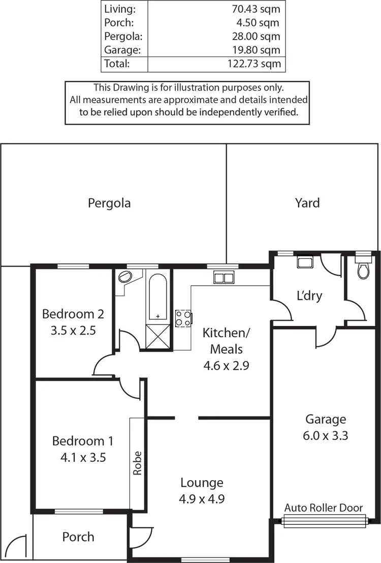 Floorplan of Homely unit listing, 4/94 North East Road, Walkerville SA 5081