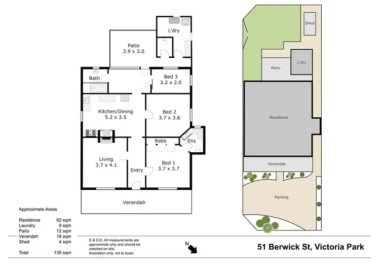 Floorplan of Homely house listing, 51 Berwick Street, Victoria Park WA 6100