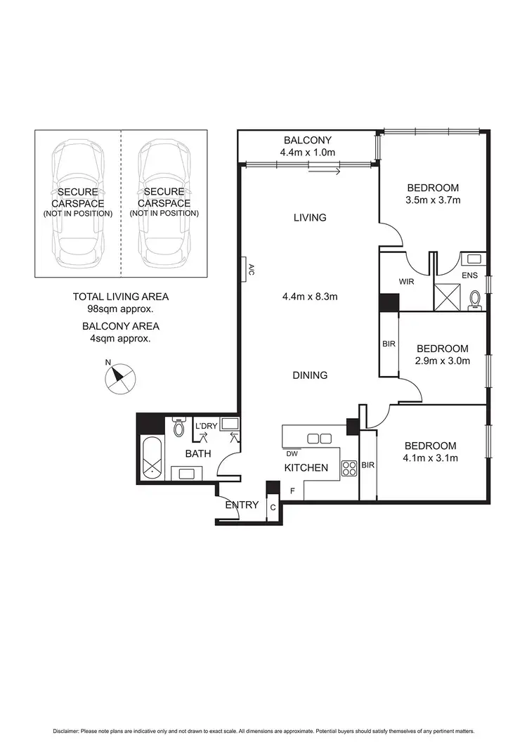 Floorplan of Homely apartment listing, 118/69 Dorcas Street, South Melbourne VIC 3205