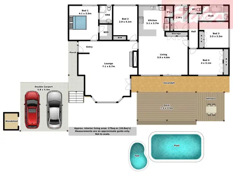 Floorplan of Homely house listing, 9 Nordsvan Drive, Wodonga VIC 3690