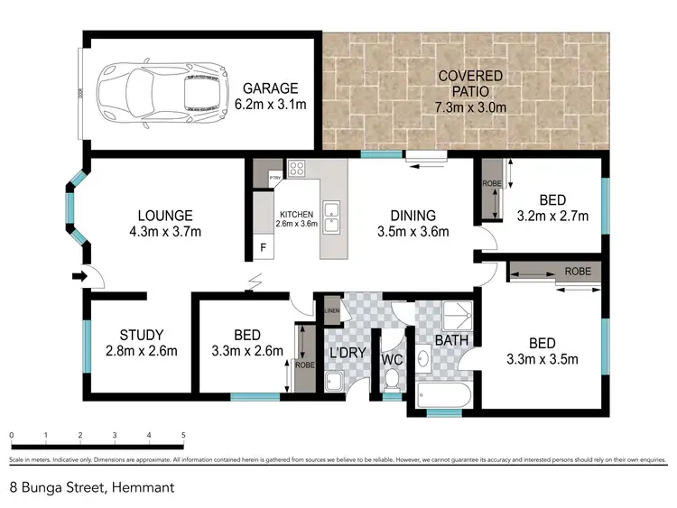 Floorplan of Homely house listing, 5 BUNYA STREET, Hemmant QLD 4174