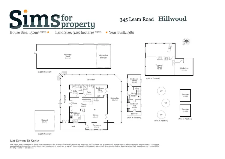 Floorplan of Homely house listing, 345 Leam Road, Hillwood TAS 7252