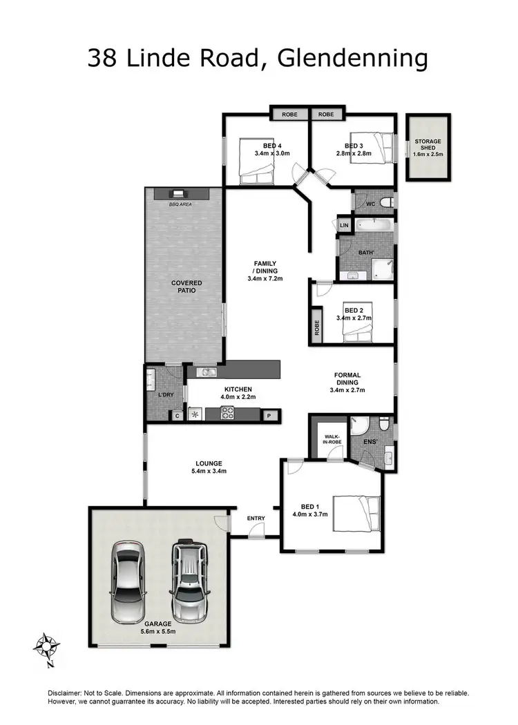 Floorplan of Homely house listing, 38 Linde Road, Glendenning NSW 2761