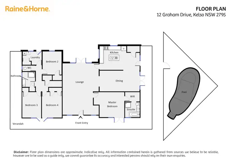 Floorplan of Homely house listing, 12 Graham Drive, Kelso NSW 2795