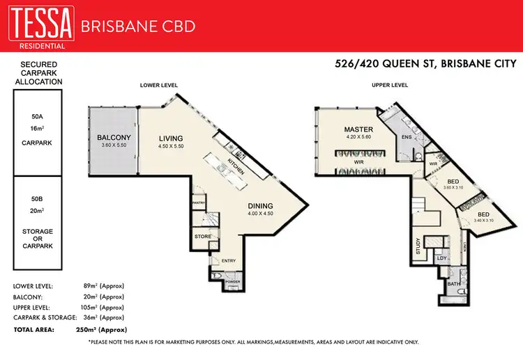 Floorplan of Homely apartment listing, 526/420 Queen Street, Brisbane City QLD 4000