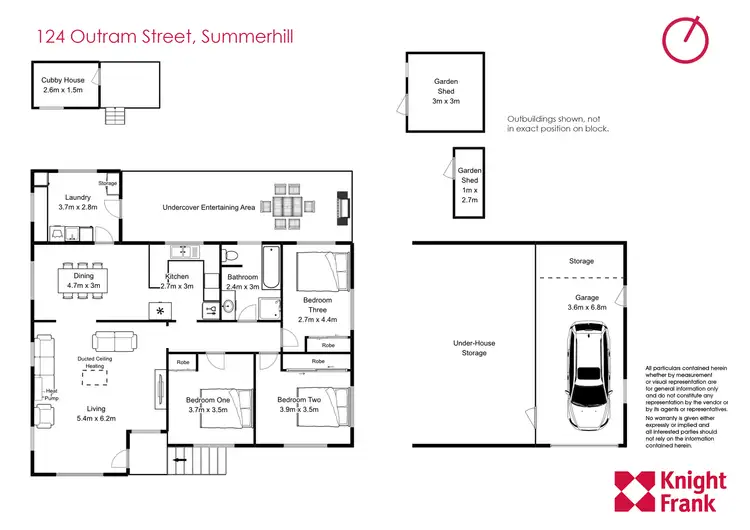 Floorplan of Homely house listing, 124 Outram St, Summerhill TAS 7250