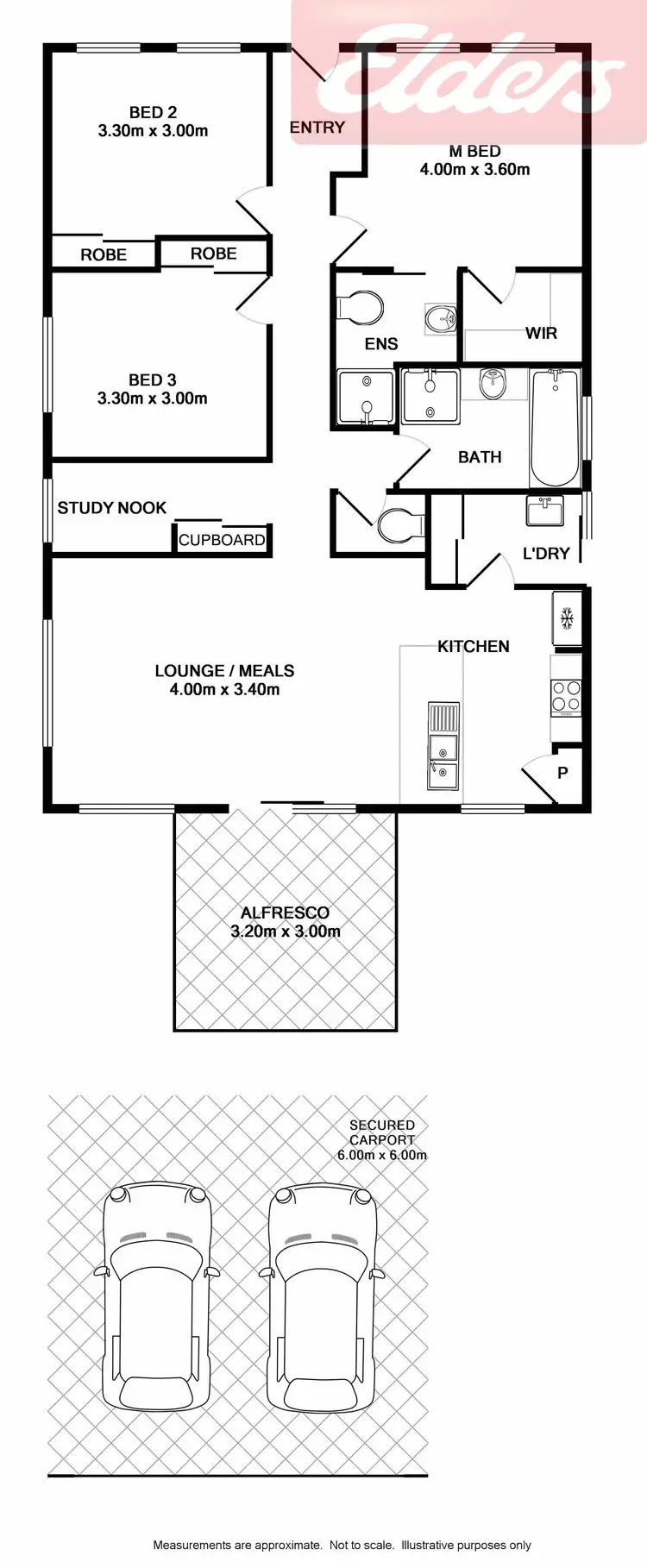 Floorplan of Homely house listing, 8 Jacka Street, Wodonga VIC 3690