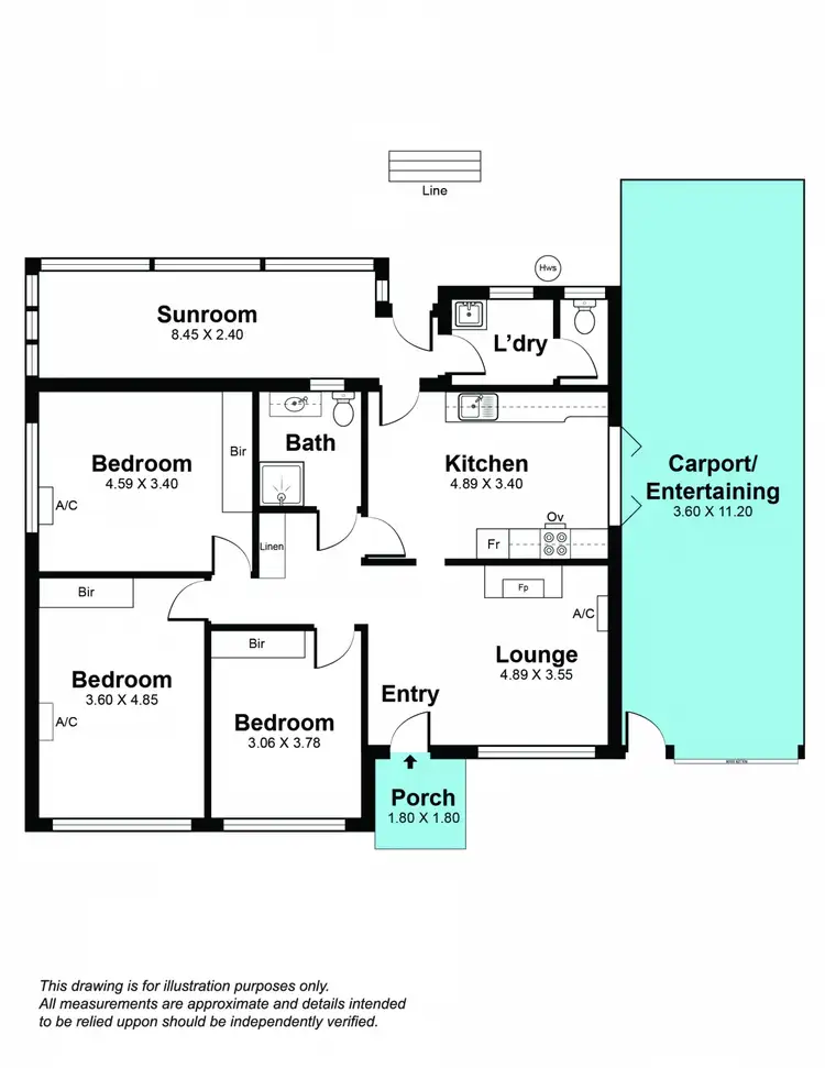 Floorplan of Homely house listing, 91 Flaxmill Road, Morphett Vale SA 5162
