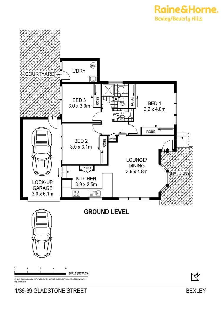Floorplan of Homely villa listing, 1/37-39 Gladstone Street, Bexley NSW 2207