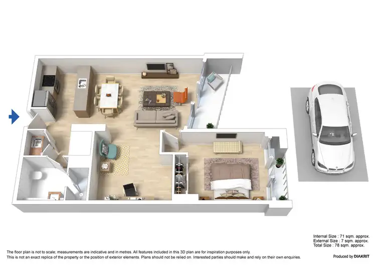 Floorplan of Homely apartment listing, 1006/100 Harbour Esplanade, Docklands VIC 3008