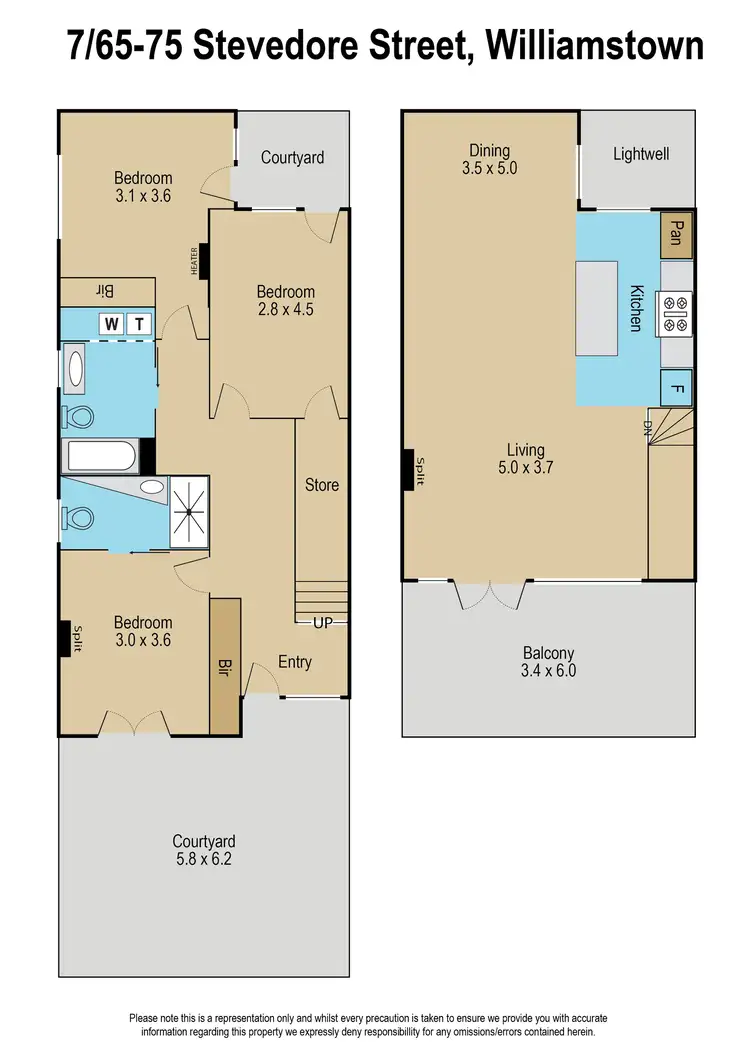 Floorplan of Homely unit listing, 7/65-75 Stevedore Street, Williamstown VIC 3016