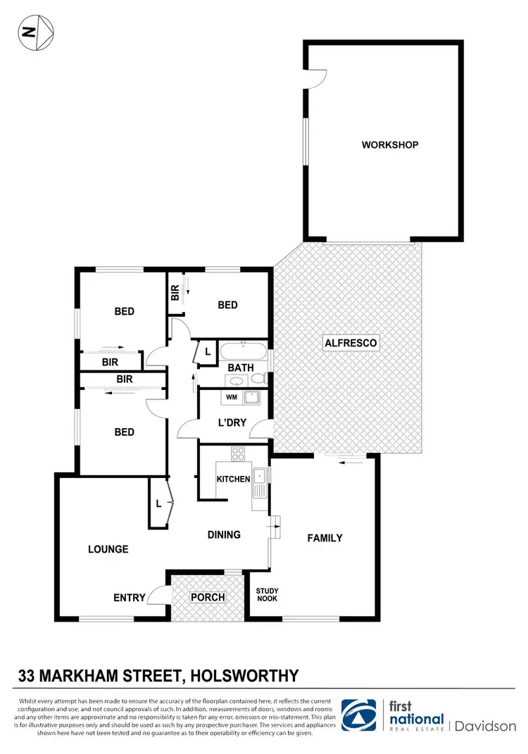 Floorplan of Homely house listing, 33 Markham Street, Holsworthy NSW 2173