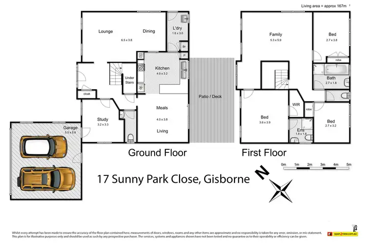 Floorplan of Homely house listing, 17 Sunny Park Close, Gisborne VIC 3437