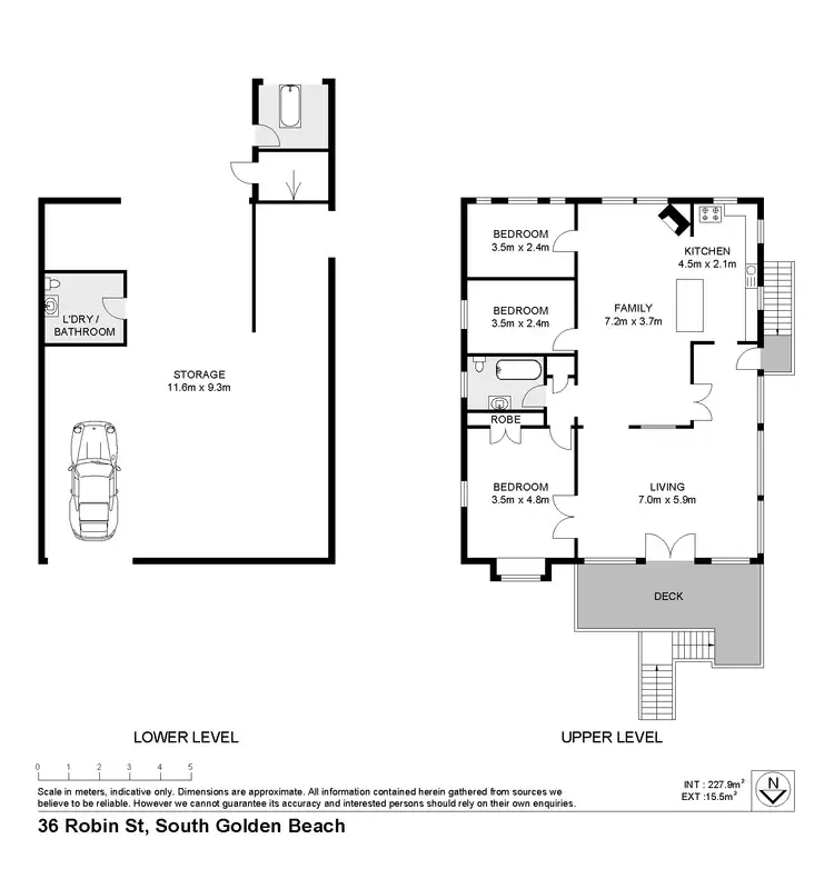 Floorplan of Homely house listing, 36 ROBIN STREET, South Golden Beach NSW 2483