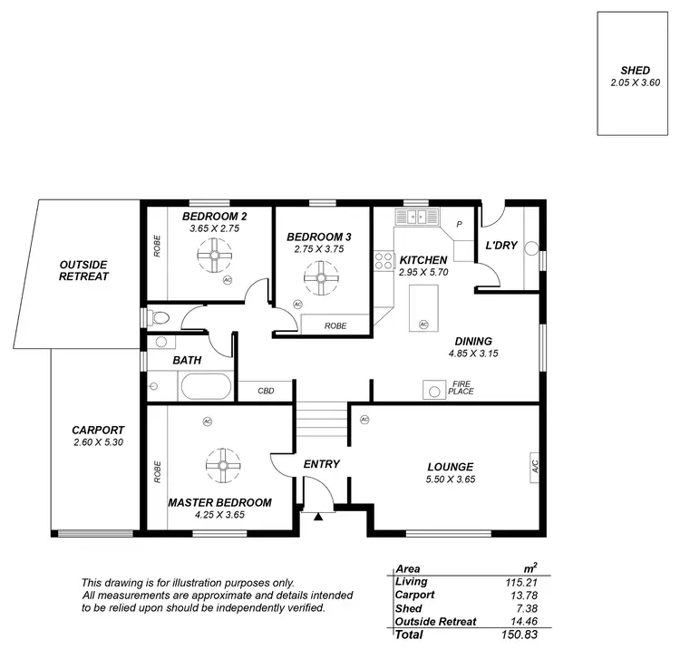 Floorplan of Homely house listing, 8 Pinchbeck Street, Morphett Vale SA 5162