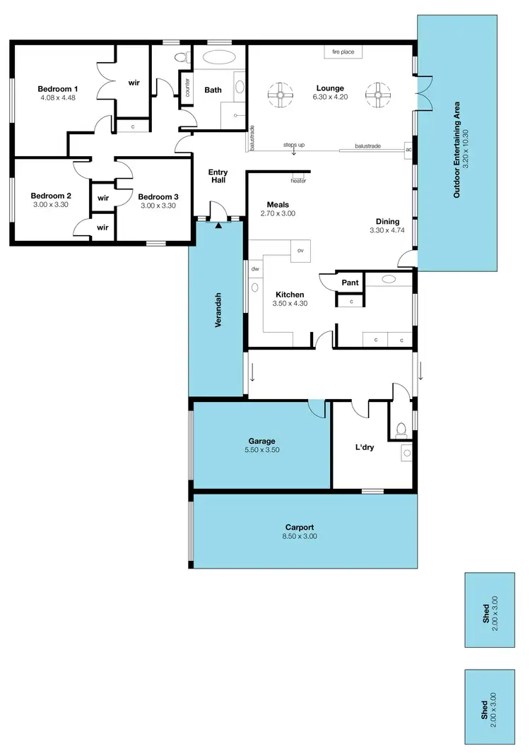 Floorplan of Homely house listing, 7 Redgum Place, Aberfoyle Park SA 5159