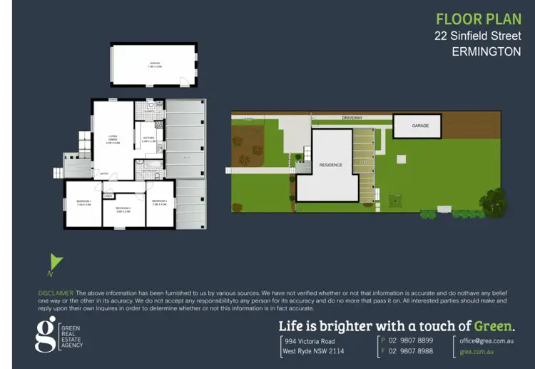 Floorplan of Homely house listing, 22 Sinfield Street, Ermington NSW 2115