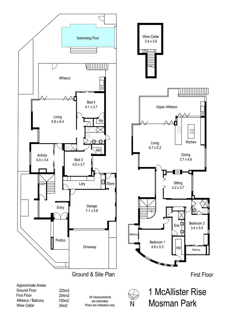 Floorplan of Homely house listing, 1 McAllister Rise, Mosman Park WA 6012