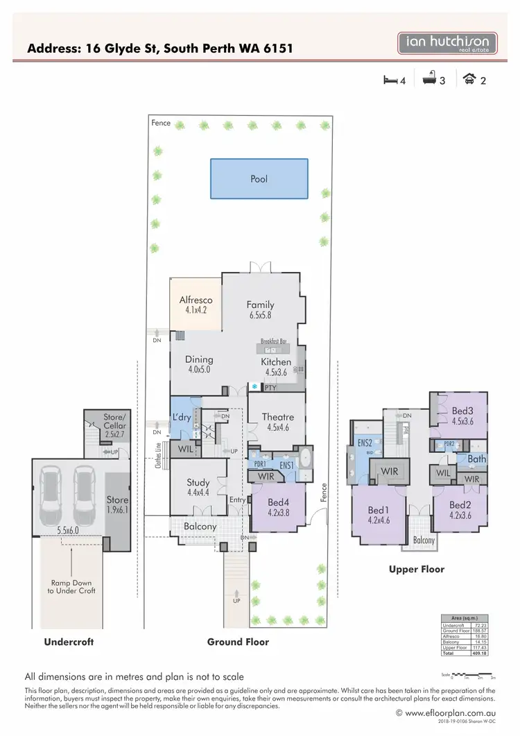 Floorplan of Homely house listing, 16 Glyde St, South Perth WA 6151