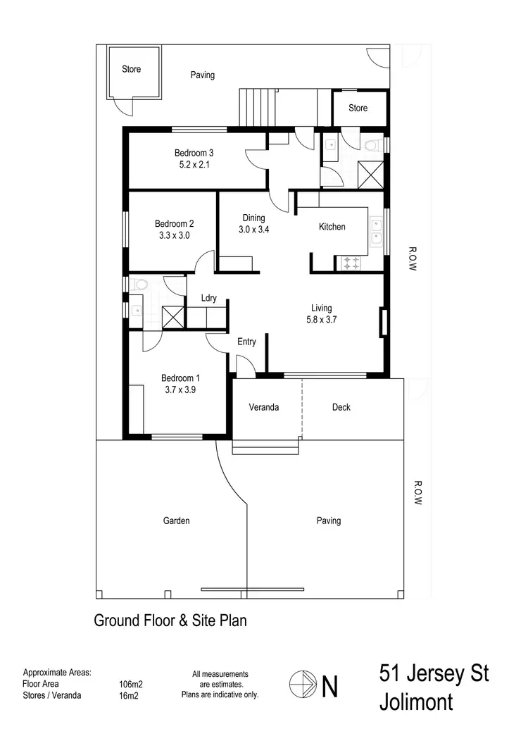 Floorplan of Homely house listing, 51 Jersey Street, Jolimont WA 6014