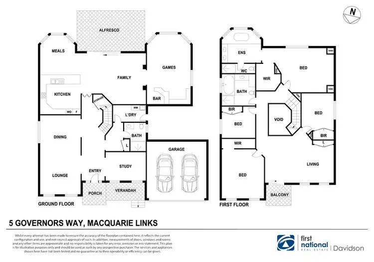 Floorplan of Homely house listing, 5 Governors Way, Macquarie Links NSW 2565