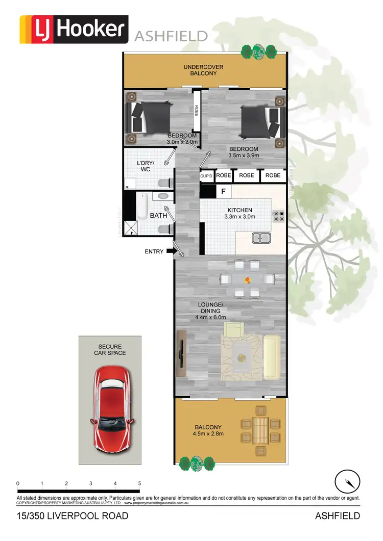 Floorplan of Homely unit listing, Unit 15 'Irlene Gardens' Lapish Avenue, Ashfield NSW 2131