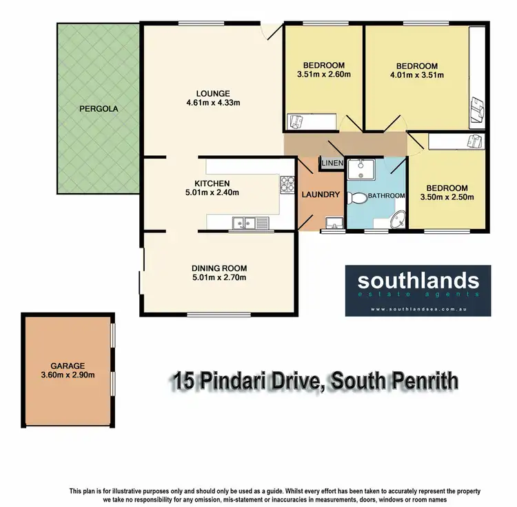 Floorplan of Homely house listing, 15 Pindari Drive, South Penrith NSW 2750