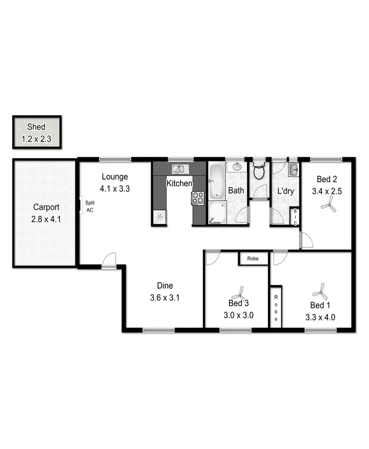 Floorplan of Homely house listing, 16A Hewlett Packard Street, Reynella East SA 5161