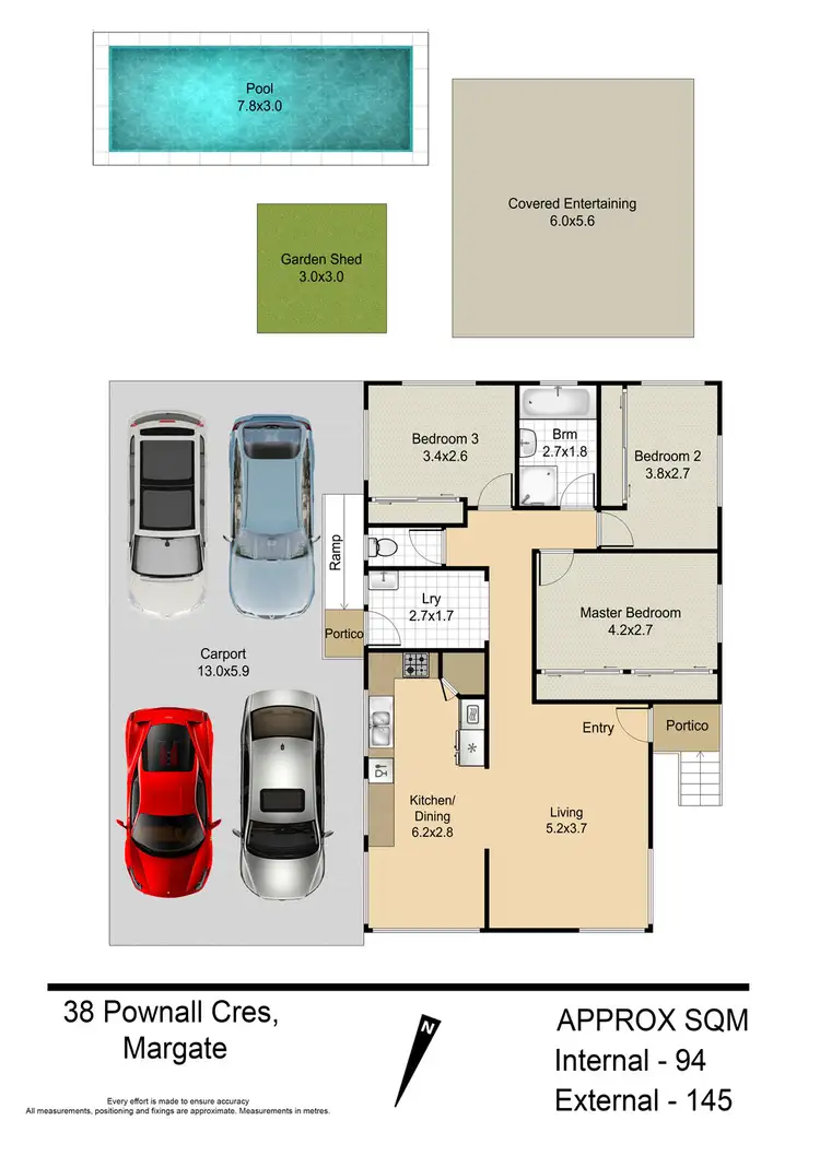 Floorplan of Homely house listing, 38 Pownall Crescent, Margate QLD 4019