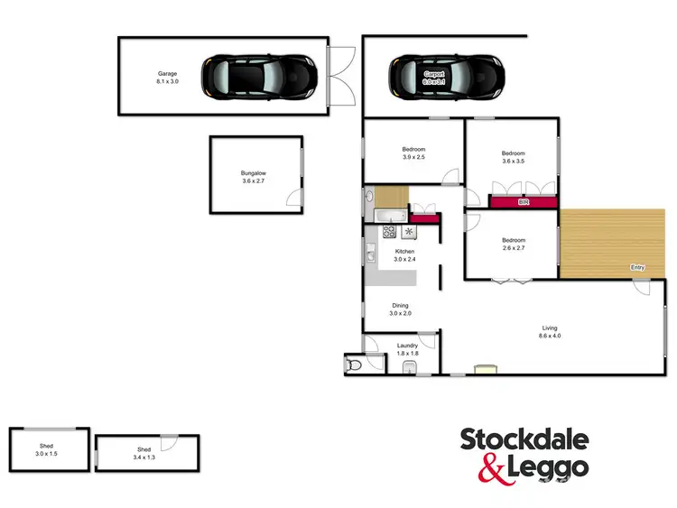 Floorplan of Homely house listing, 158 Shakespeare Street, Traralgon VIC 3844