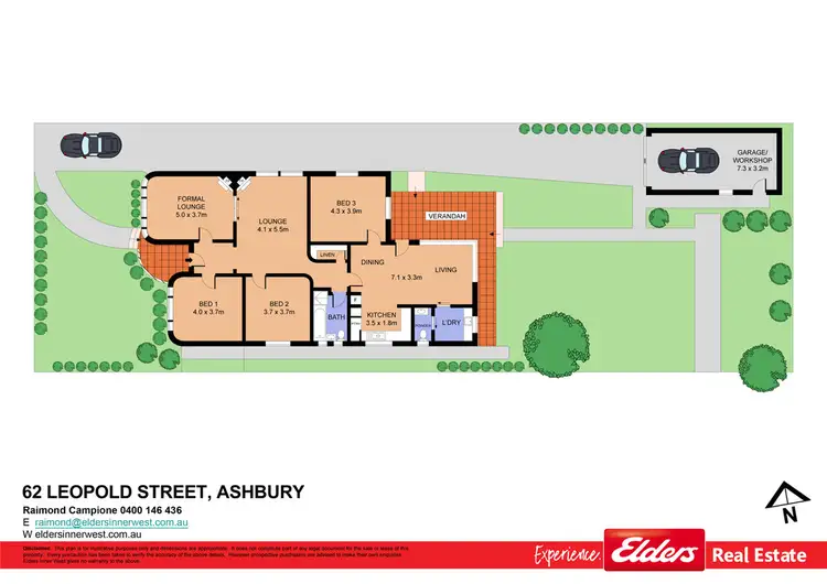 Floorplan of Homely house listing, 62 Leopold Street, Ashbury NSW 2193
