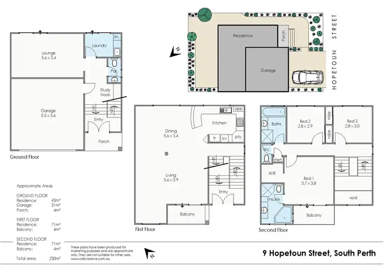 Floorplan of Homely house listing, 9 Hopetoun Street, South Perth WA 6151