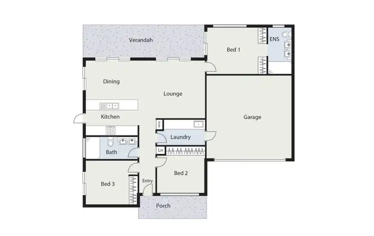 Floorplan of Homely semi-detached listing, 4B Philp Place, Curtin ACT 2605