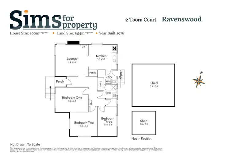 Floorplan of Homely house listing, 2 Toora Court, Ravenswood TAS 7250