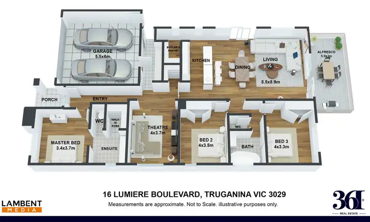 Floorplan of Homely house listing, 16 Lumiere Blvd, Truganina VIC 3029