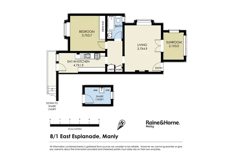 Floorplan of Homely apartment listing, 8/1 East Esplanade, Manly NSW 2095