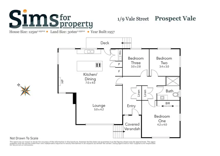 Floorplan of Homely house listing, 1/9 Vale Street, Prospect Vale TAS 7250