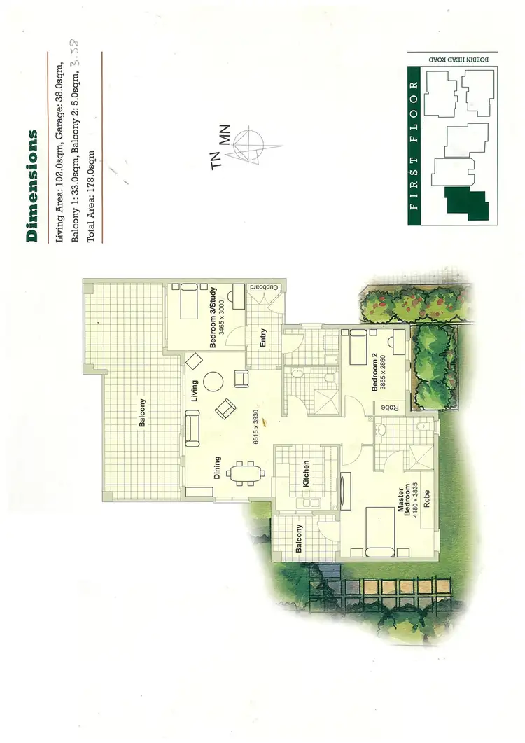 Floorplan of Homely apartment listing, 10/404 Bobbin Head Road, Turramurra NSW 2074