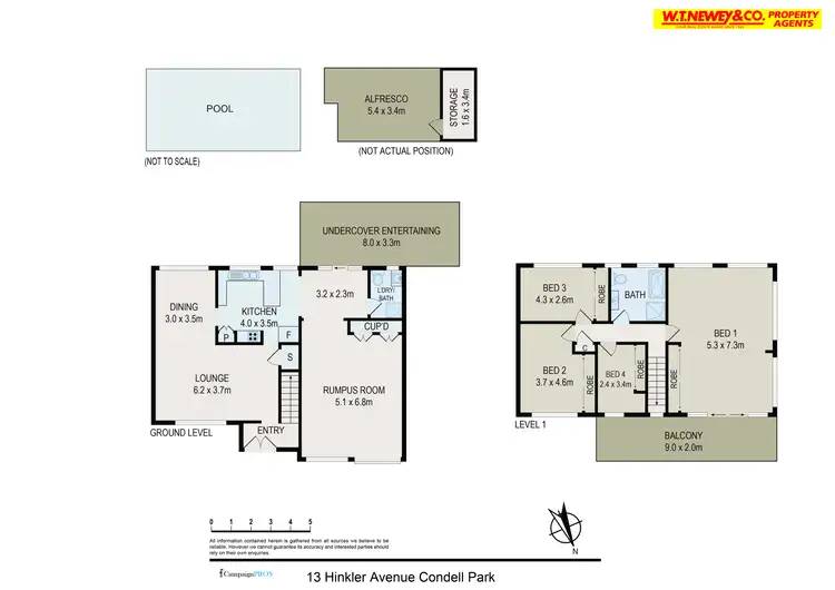 Floorplan of Homely house listing, 13 Hinkler Avenue, Condell Park NSW 2200