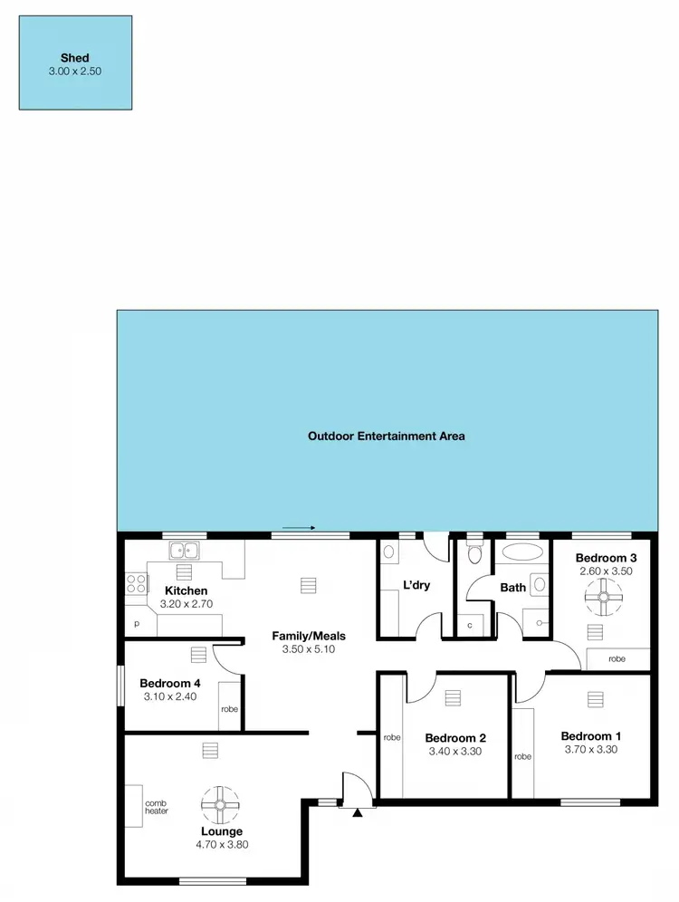 Floorplan of Homely house listing, 24 Dungey Road, Old Noarlunga SA 5168