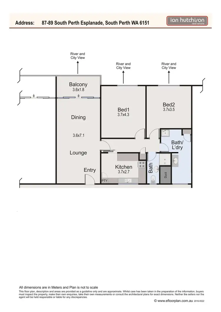 Floorplan of Homely unit listing, 15/87-89 South Perth Esplanade, South Perth WA 6151
