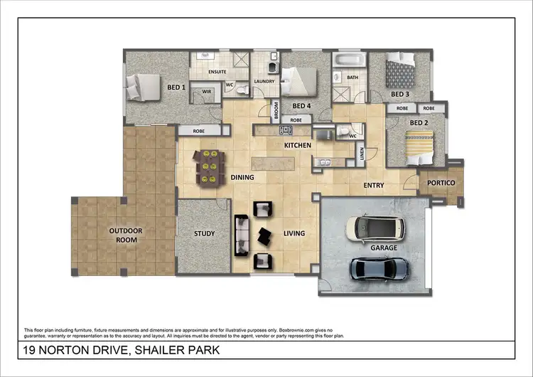 Floorplan of Homely house listing, 19 Norton Drive, Shailer Park QLD 4128