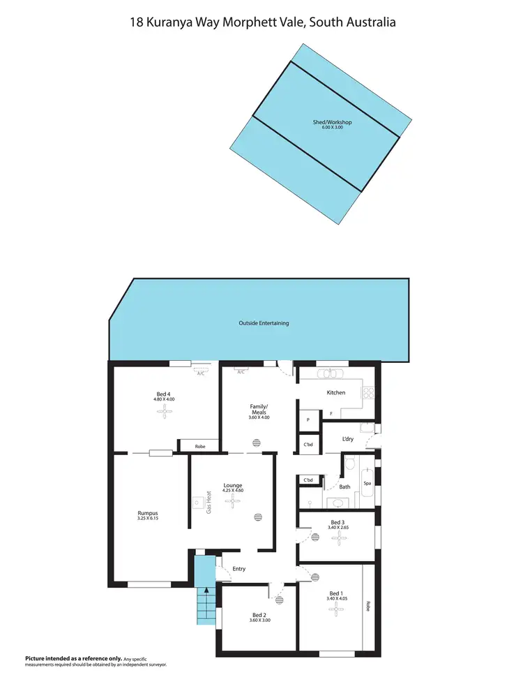 Floorplan of Homely house listing, 18 Kuranya Way, Morphett Vale SA 5162