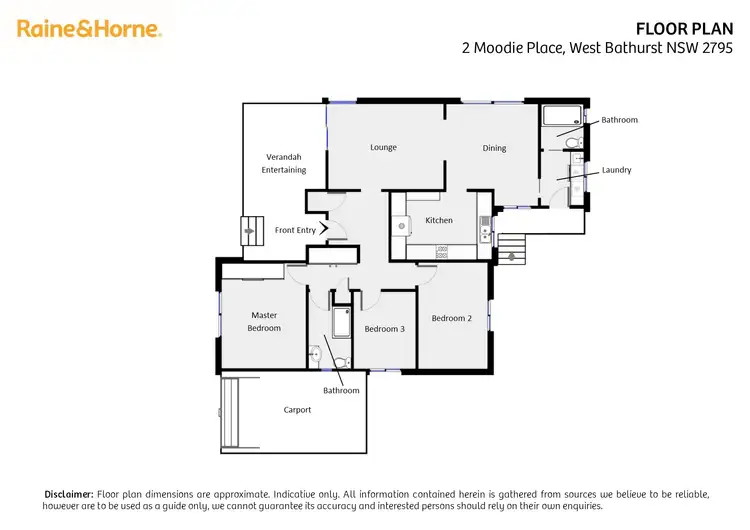Floorplan of Homely house listing, 2 Moodie Place, West Bathurst NSW 2795