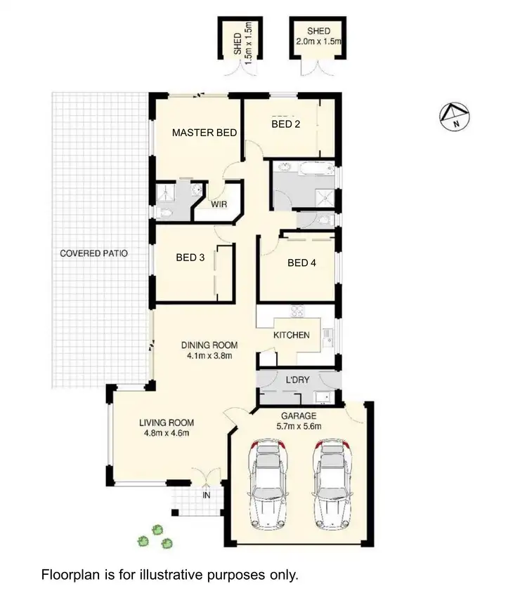 Floorplan of Homely house listing, 8 Tivoli Place, Forest Lake QLD 4078