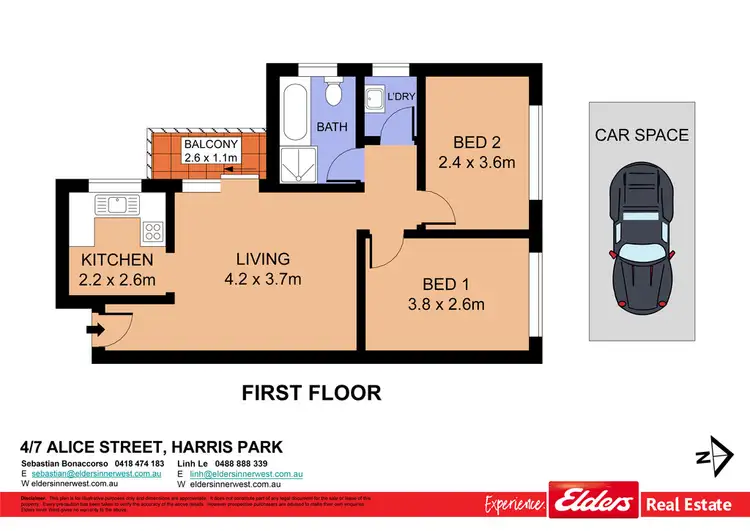 Floorplan of Homely apartment listing, 4/7 Alice Street, Harris Park NSW 2150
