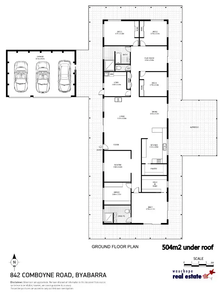 Floorplan of Homely rural property listing, 842 Comboyne Road, Byabarra NSW 2446